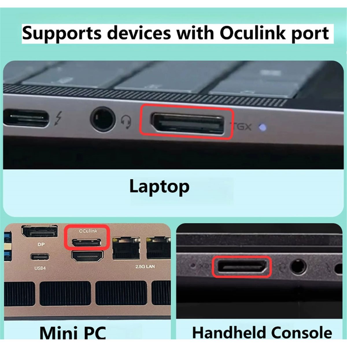 External Gpu Dock Pcie 4.0 Oculink - NEW FACTORY~Oculink EGPU Graphics Card Dock