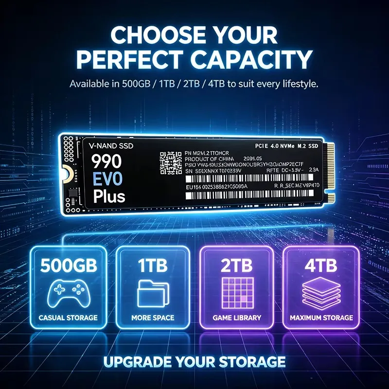 990 EVO Plus 500GB-4TB TLC 3D  - M.2 Nvme 4Tb Pcie 4.0 Ssd ulasan dan harga