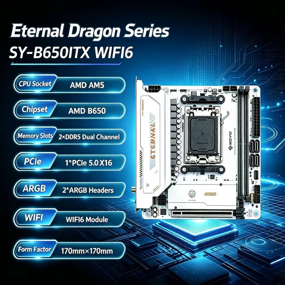 SY- B650ITX WIFI6  AMD Mini Mo - B650 Itx Motherboard Wifi ulasan dan harga